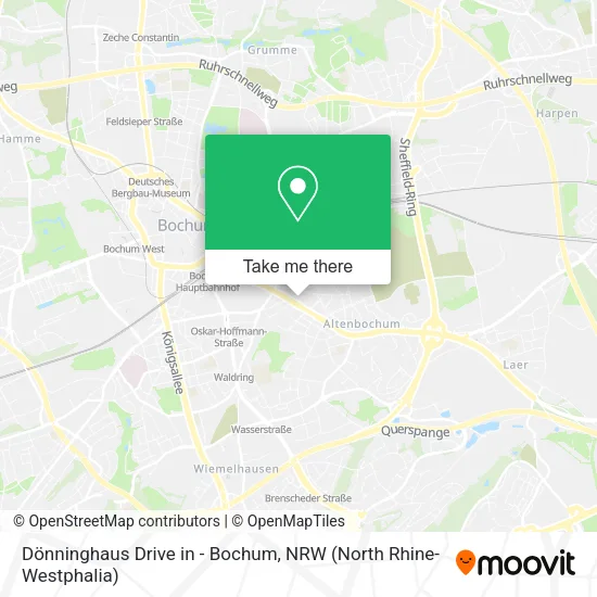 Карта Dönninghaus Drive in - Bochum
