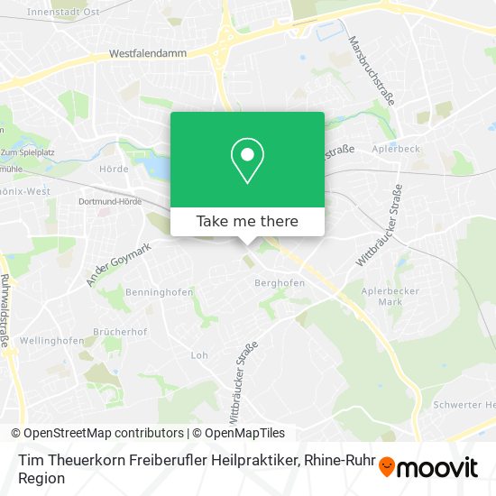 Tim Theuerkorn Freiberufler Heilpraktiker map