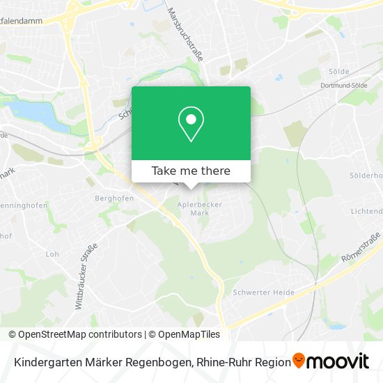 Kindergarten Märker Regenbogen map