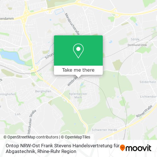 Ontop NRW-Ost Frank Stevens Handelsvertretung für Abgastechnik map