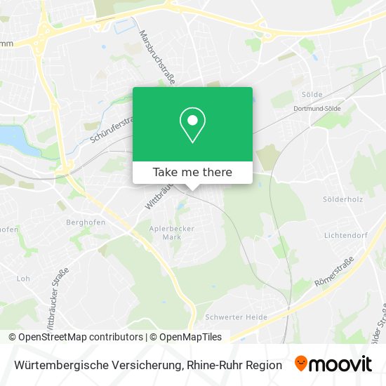 Würtembergische Versicherung map