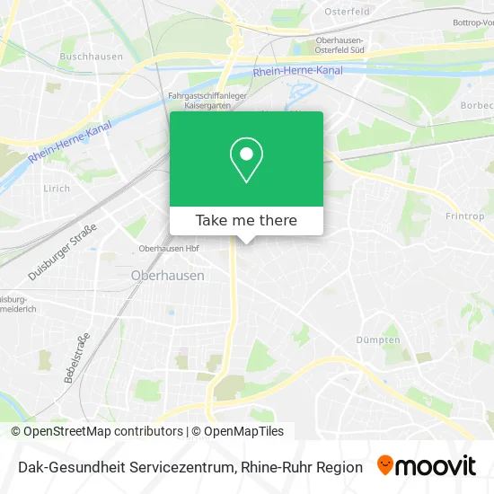 Карта Dak-Gesundheit Servicezentrum