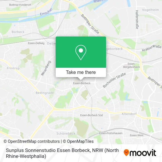Карта Sunplus Sonnenstudio Essen Borbeck