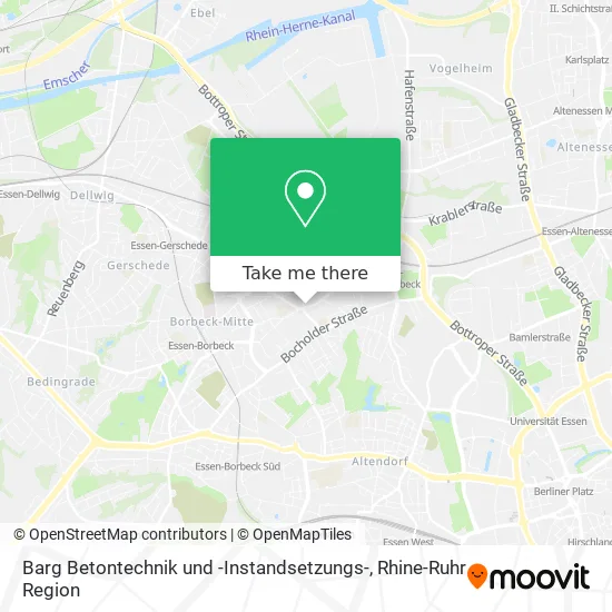 Карта Barg Betontechnik und -Instandsetzungs-