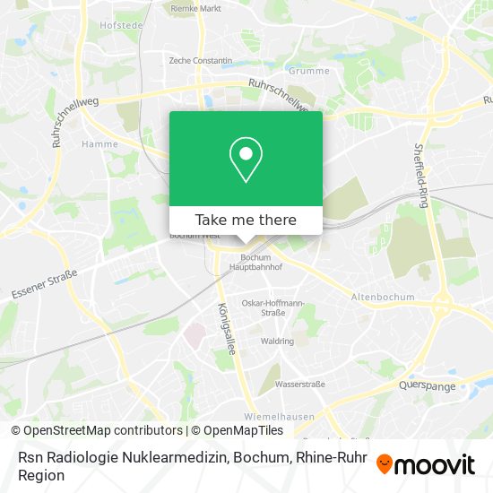 Rsn Radiologie Nuklearmedizin, Bochum map