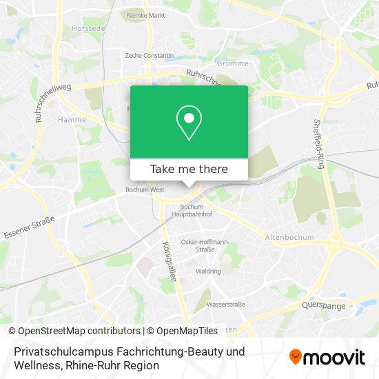 Карта Privatschulcampus Fachrichtung-Beauty und Wellness