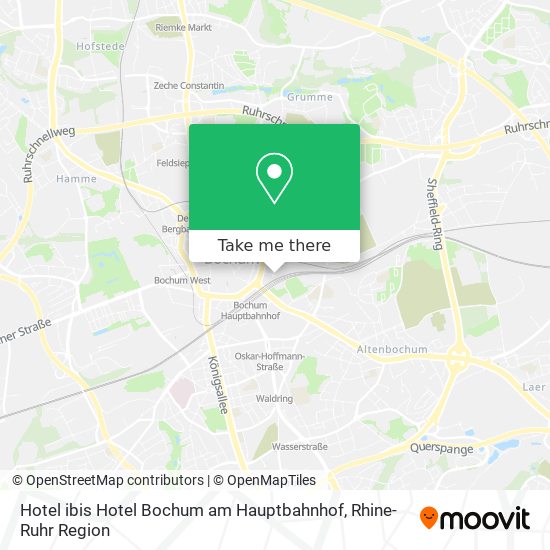 Hotel ibis Hotel Bochum am Hauptbahnhof map