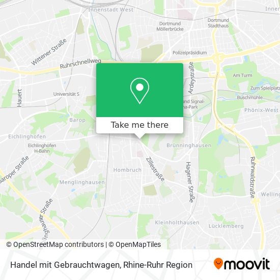 Handel mit Gebrauchtwagen map