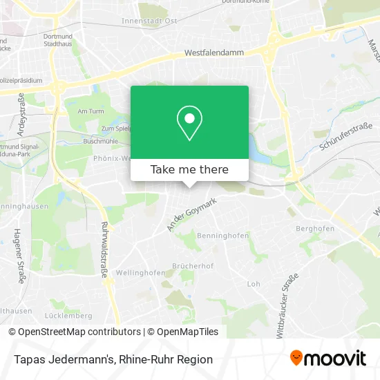 Карта Tapas Jedermann's