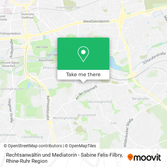 Карта Rechtsanwältin und Mediatorin - Sabine Felis-Filbry