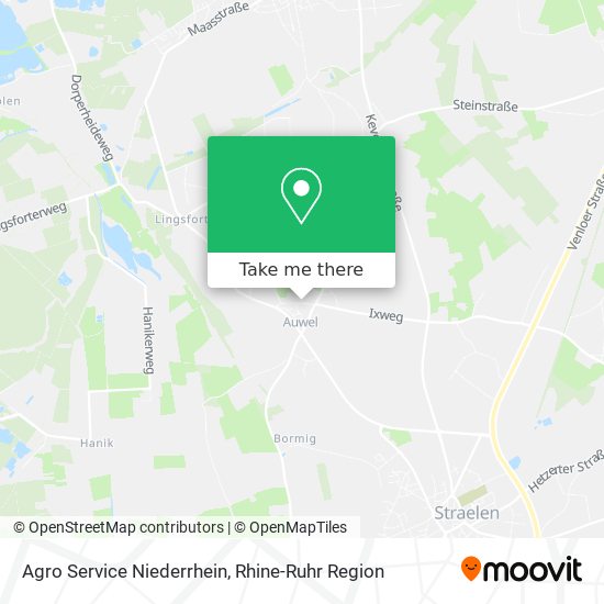 Agro Service Niederrhein map