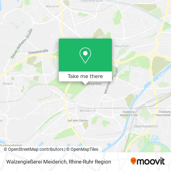Карта Walzengießerei Meiderich