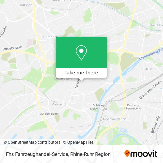 Карта Fhs Fahrzeughandel-Service