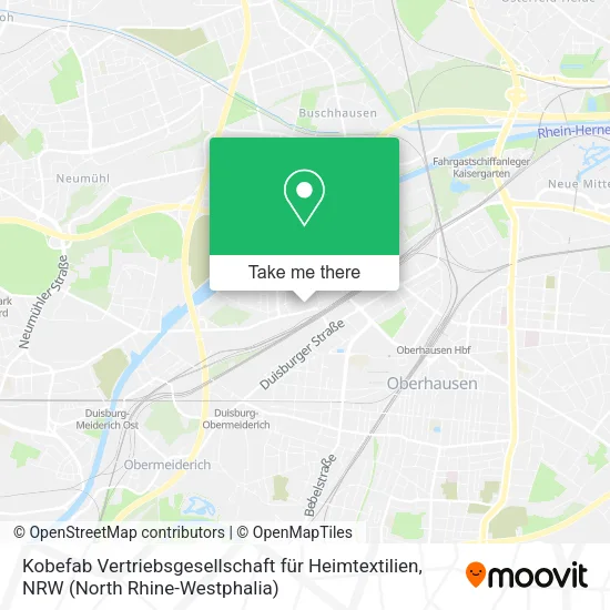 Карта Kobefab Vertriebsgesellschaft für Heimtextilien