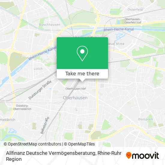 Карта Allfinanz Deutsche Vermögensberatung