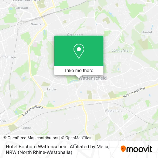 Карта Hotel Bochum Wattenscheid, Affiliated by Melia