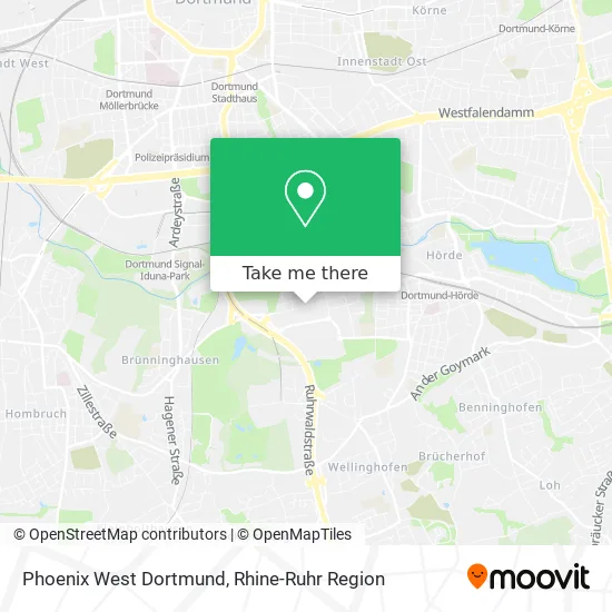 Карта Phoenix West Dortmund