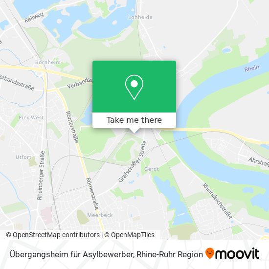 Übergangsheim für Asylbewerber map