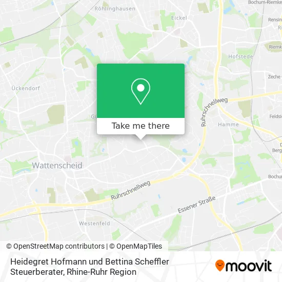 Карта Heidegret Hofmann und Bettina Scheffler Steuerberater