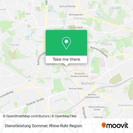 Dienstleistung Sommer map