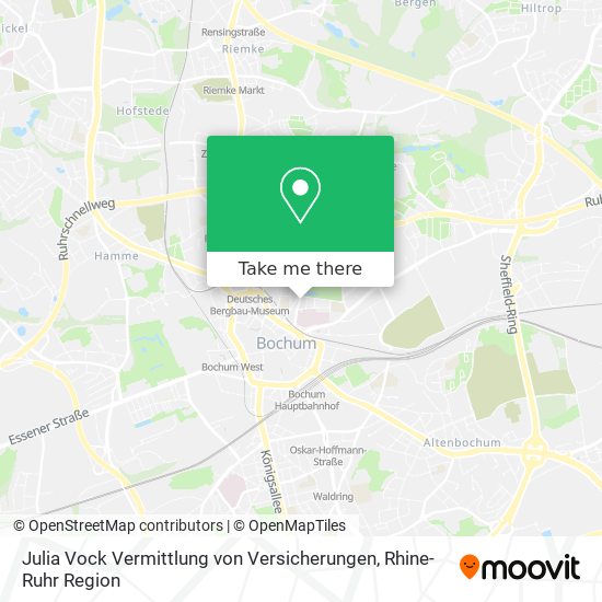 Julia Vock Vermittlung von Versicherungen map