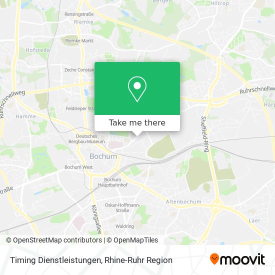 Timing Dienstleistungen map