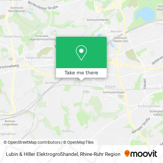 Карта Lubin & Hiller Elektrogroßhandel