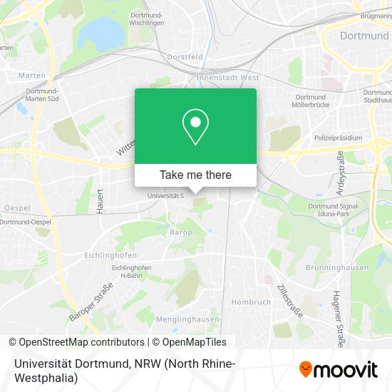 Universität Dortmund map