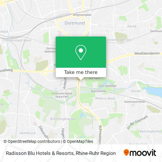 Radisson Blu Hotels & Resorts map