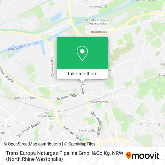 Карта Trans Europa Naturgas Pipeline GmbH&Co.Kg