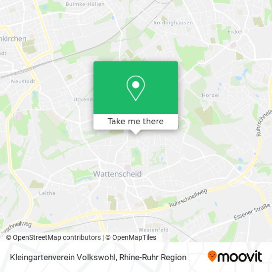 Карта Kleingartenverein Volkswohl