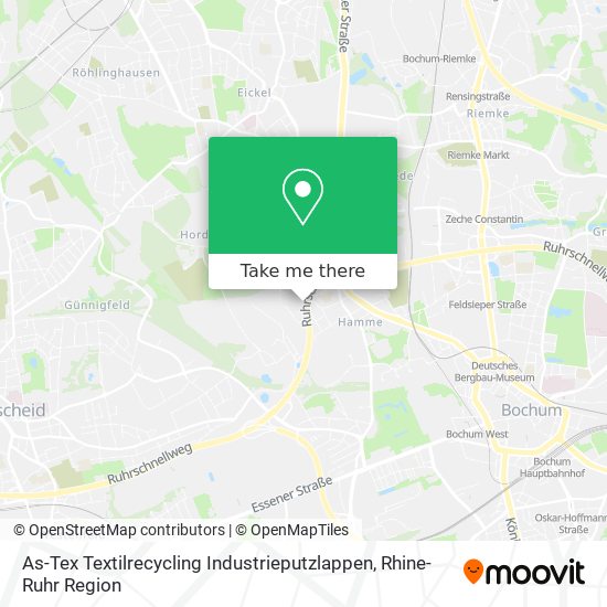 As-Tex Textilrecycling Industrieputzlappen map