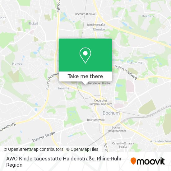 AWO Kindertagesstätte Haldenstraße map