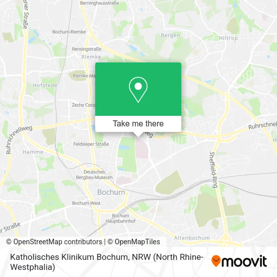 Карта Katholisches Klinikum Bochum