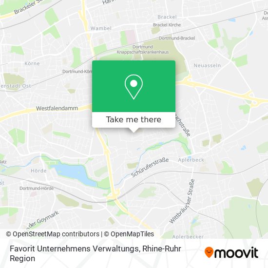 Favorit Unternehmens Verwaltungs map