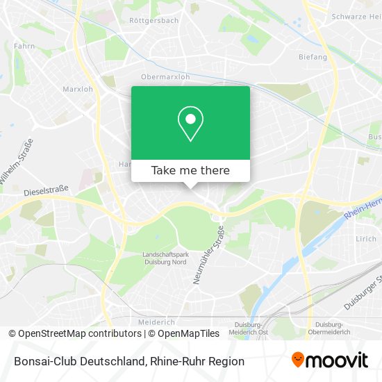 Bonsai-Club Deutschland map
