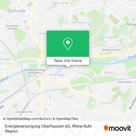 Energieversorgung Oberhausen AG map