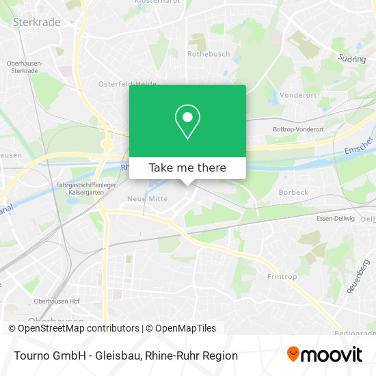 Tourno GmbH - Gleisbau map