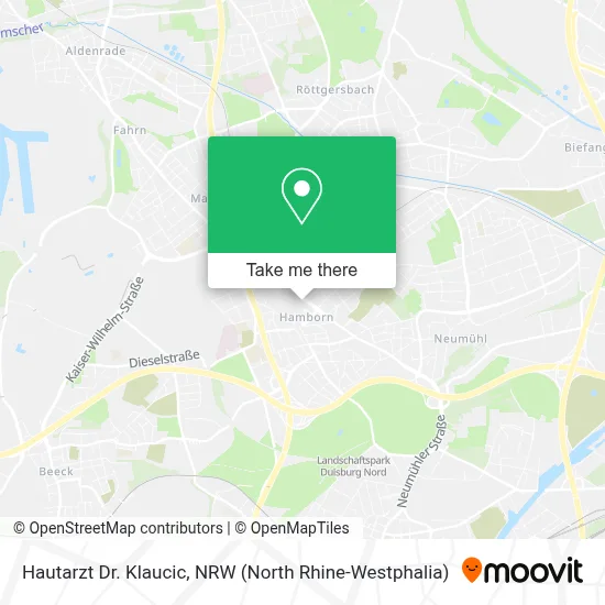 Hautarzt Dr. Klaucic map