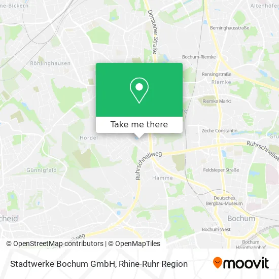Карта Stadtwerke Bochum GmbH