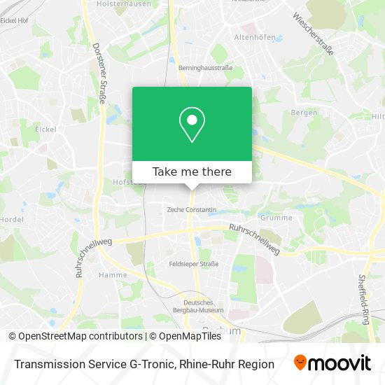 Transmission Service G-Tronic map