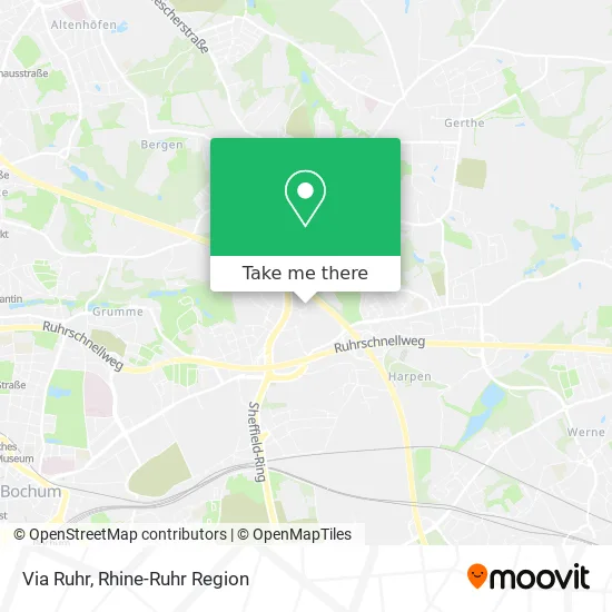 Карта Via Ruhr