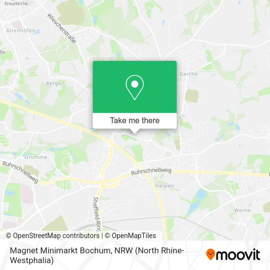 Карта Magnet Minimarkt Bochum
