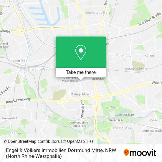 Карта Engel & Völkers Immobilien Dortmund Mitte
