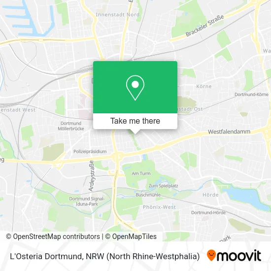 Карта L'Osteria Dortmund