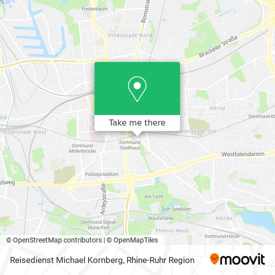 Карта Reisedienst Michael Kornberg