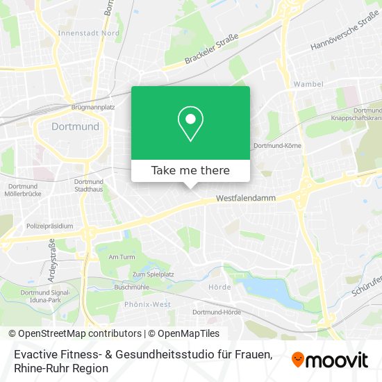 Evactive Fitness- & Gesundheitsstudio für Frauen map