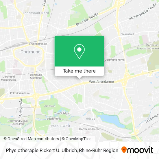 Physiotherapie Rickert U. Ulbrich map