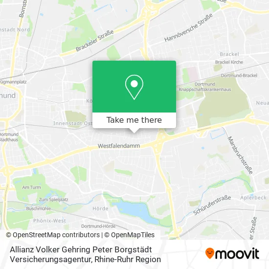 Карта Allianz Volker Gehring Peter Borgstädt Versicherungsagentur