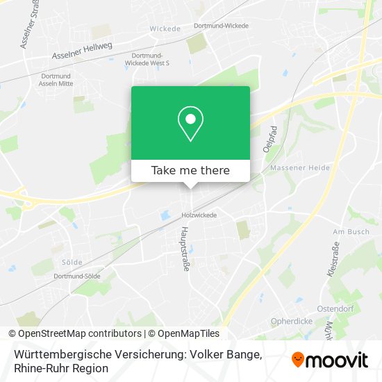 Württembergische Versicherung: Volker Bange map